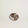 Anillo de sello para hombre en color plata antigua Anillo de sello para hombre en color plata antigua