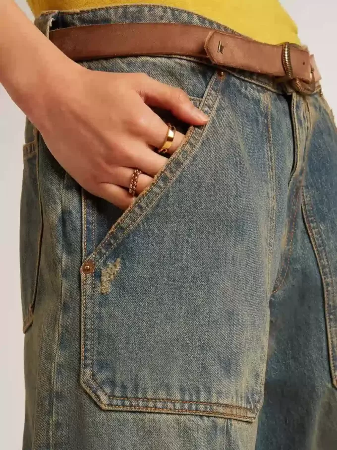 Anillo en color oro antiguo con eslabones regulares