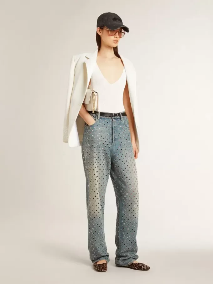 Bailarinas Amy en piel de potro con estampado de leopardo en color beige