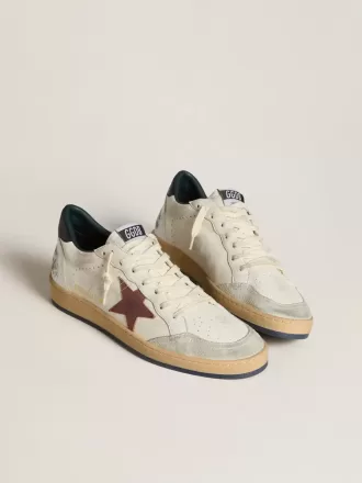 Ball Star en napa con estrella de nubuck marrón y lengüeta del talón en napa