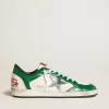 Ball Star LAB para hombre en piel verde y blanca con estrella plateada Ball Star LAB para hombre en piel verde y blanca con estrella plateada