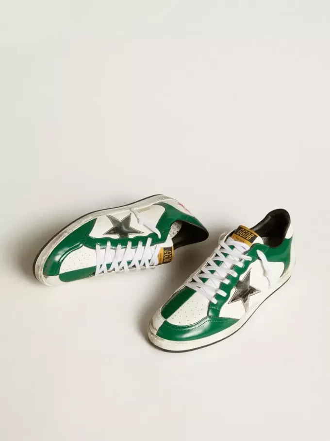 Ball Star LAB para hombre en piel verde y blanca con estrella plateada Ball Star LAB para hombre en piel verde y blanca con estrella plateada