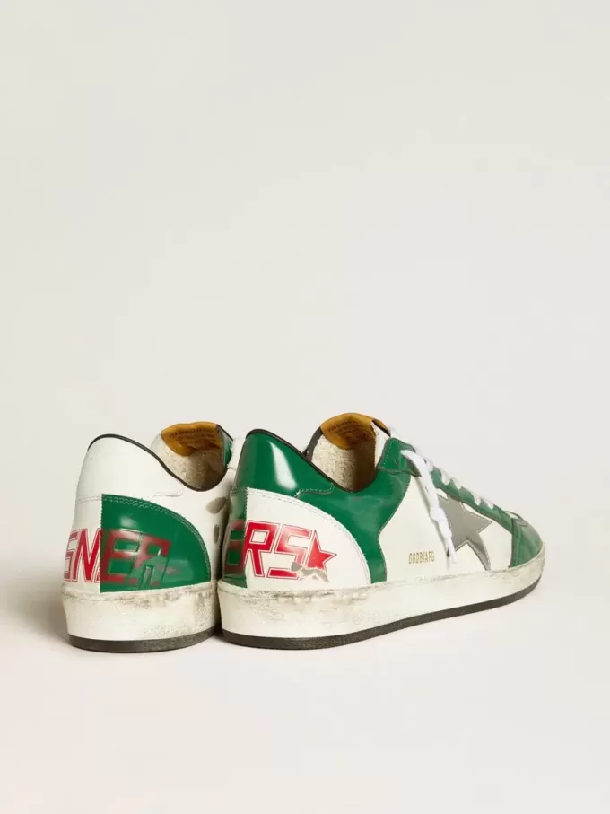 Ball Star LAB para hombre en piel verde y blanca con estrella plateada Ball Star LAB para hombre en piel verde y blanca con estrella plateada