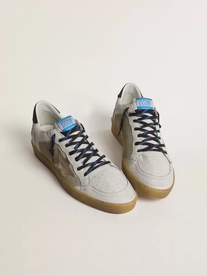 Ball Star LTD con estrella de cuero craquelado laminado y lengüeta del talón de cuero marrón