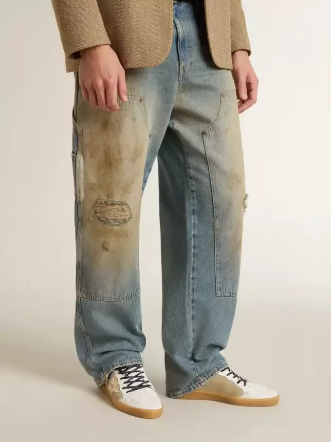 Ball Star LTD con estrella de cuero craquelado laminado y lengüeta del talón de cuero marrón