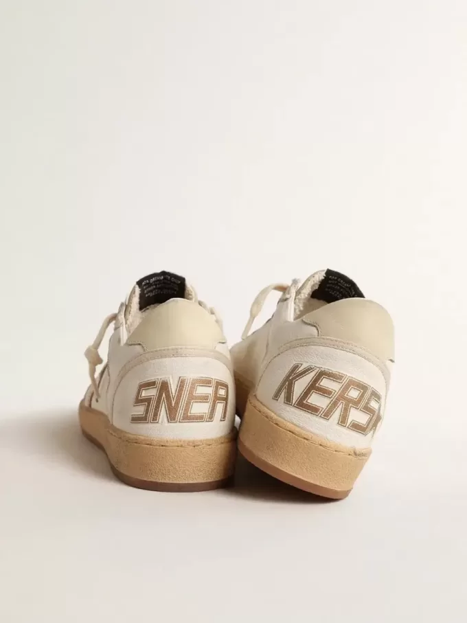 Ball Star LTD en lona y napa con estrella de cuero metalizado bronce