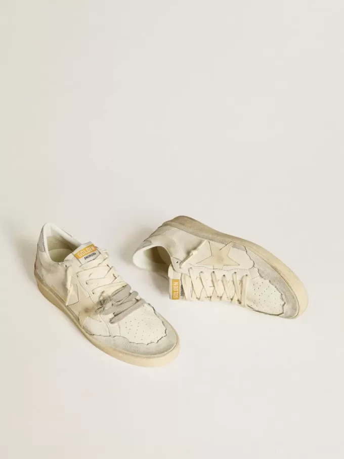 Ball Star LTD en piel napa con estrella de piel y lengüeta metálica en el talón