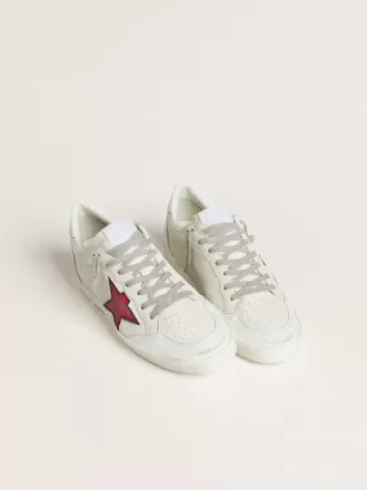 Ball Star LTD para mujer con estrella roja y lengüeta plateada en el talón