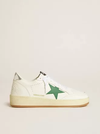 Ball Star para hombre con estrella de cuero verde y lengüeta metálica en el talón