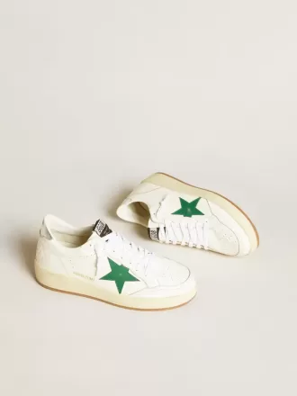Ball Star para hombre con estrella de cuero verde y lengüeta metálica en el talón