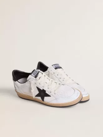 Ball Star para hombre en napa blanca con estrella negra