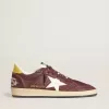 Ball Star para hombre en nubuck chocolate con estrella y lengüeta en el talón de piel Ball Star para hombre en nubuck chocolate con estrella y lengüeta en el talón de piel