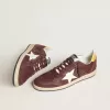 Ball Star para hombre en nubuck chocolate con estrella y lengüeta en el talón de piel Ball Star para hombre en nubuck chocolate con estrella y lengüeta en el talón de piel