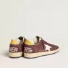 Ball Star para hombre en nubuck chocolate con estrella y lengüeta en el talón de piel Ball Star para hombre en nubuck chocolate con estrella y lengüeta en el talón de piel