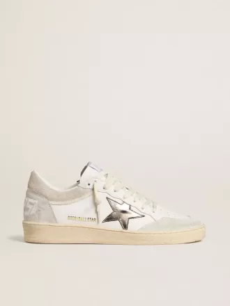 Ball Star para mujer con estrella de piel metalizada y lengüeta del talón de piel brillante