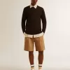 Bermudas de hombre en algodón beige