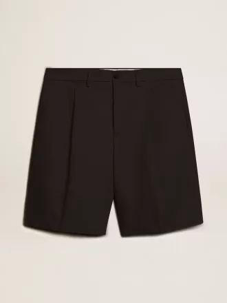 Bermudas de hombre en algodón negro