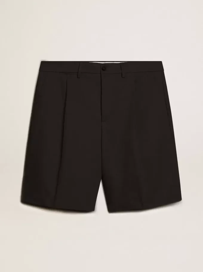 Bermudas de hombre en algodón negro