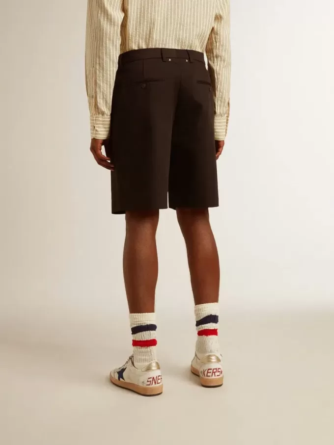 Bermudas de hombre en algodón negro