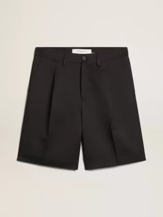 Bermudas de hombre en lana azul oscuro