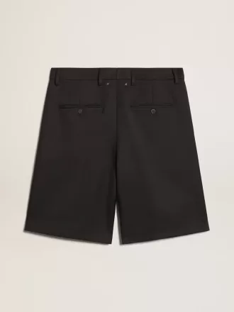 Bermudas de hombre en lana azul oscuro