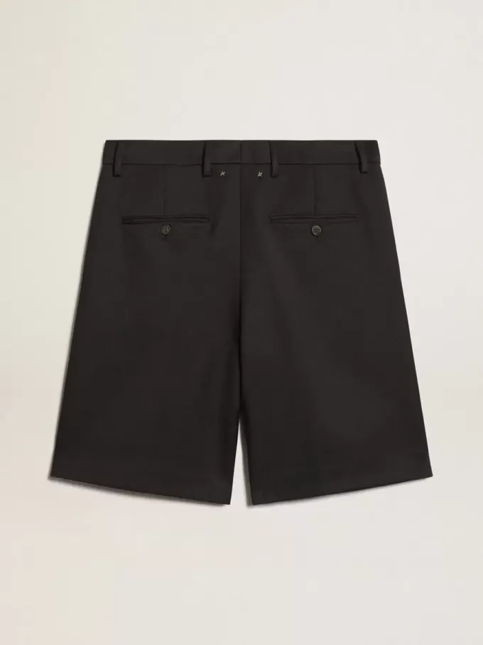 Bermudas de hombre en lana azul oscuro