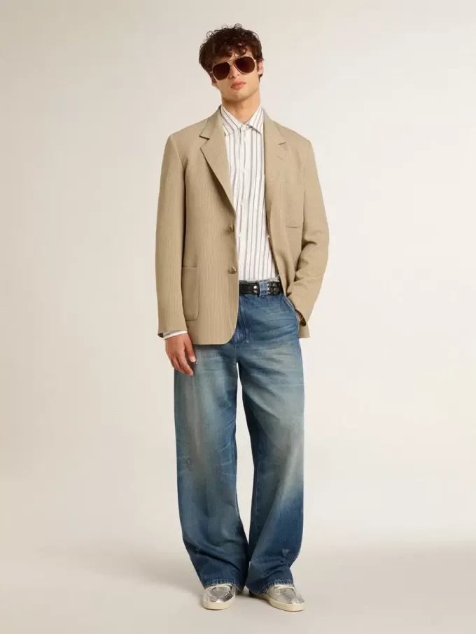 Bio-based Ball Star en plata metalizada con estrella plateada y lengüeta roja en el talón