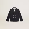 Blazer azul oscuro con doble botonadura para niño Blazer azul oscuro con doble botonadura para niño