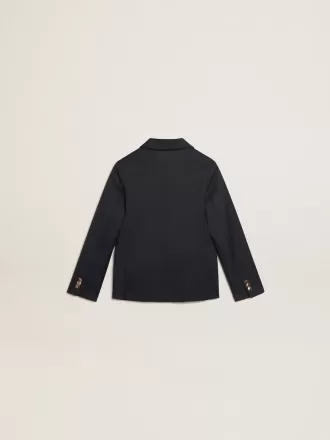 Blazer azul oscuro con doble botonadura para niño