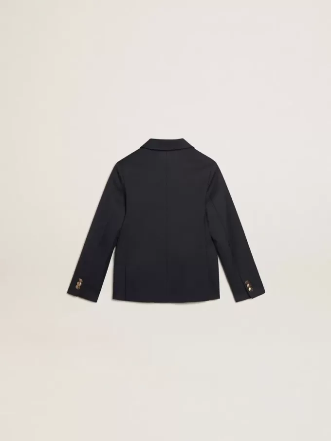 Blazer azul oscuro con doble botonadura para niño Blazer azul oscuro con doble botonadura para niño
