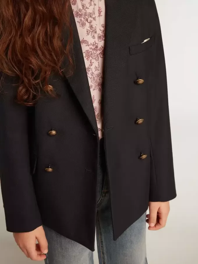 Blazer azul oscuro con doble botonadura para niño Blazer azul oscuro con doble botonadura para niño