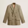 Blazer de doble botonadura para hombre en lana Shetland