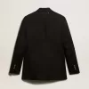 Blazer negro de doble botonadura para mujer