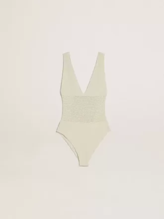 Body de croché para mujer en algodón blanco