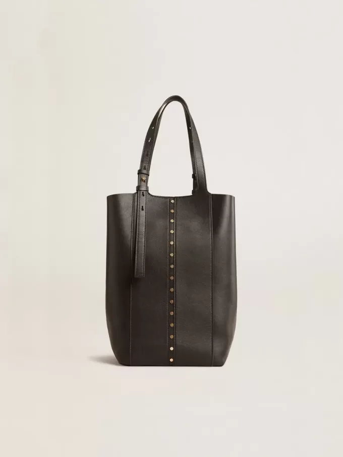 Bolso 24/7 North South en piel negra con asas ajustables