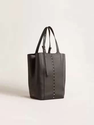 Bolso 24/7 North South en piel negra con asas ajustables