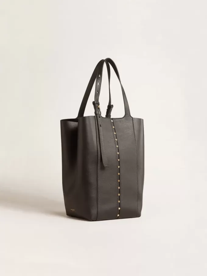Bolso 24/7 North South en piel negra con asas ajustables
