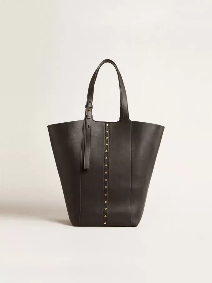 Bolso 24/7 North South en piel negra con asas ajustables