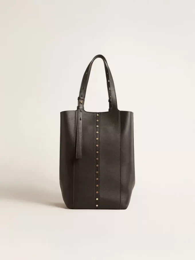 Bolso 24/7 North South en piel negra con asas ajustables
