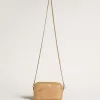 Bolso Mini Star en piel con estampado de serpiente beige