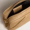 Bolso Mini Star en piel con estampado de serpiente beige