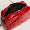 Bolso Mini Star para mujer en piel pintada de color rojo con estrella tono sobre tono