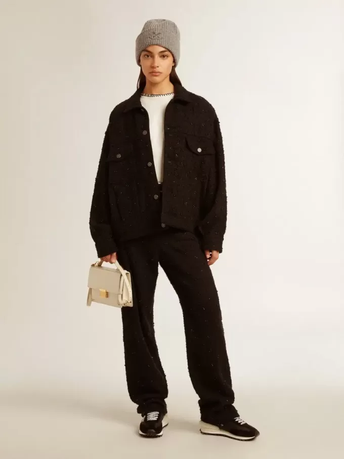 Bolso Venezia en piel acolchada color mantequilla con detalles dorados