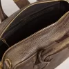 Bolso Vita en piel vintage marrón con detalles dorados Bolso Vita en piel vintage marrón con detalles dorados
