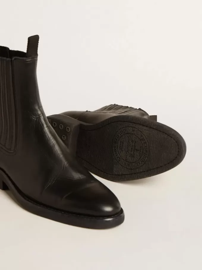 Botas Chelsea de mujer en piel negra