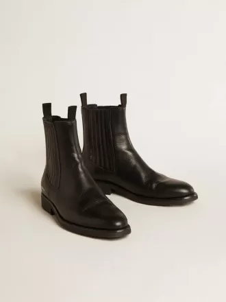 Botas Chelsea para hombre en piel negra Botas Chelsea para hombre en piel negra