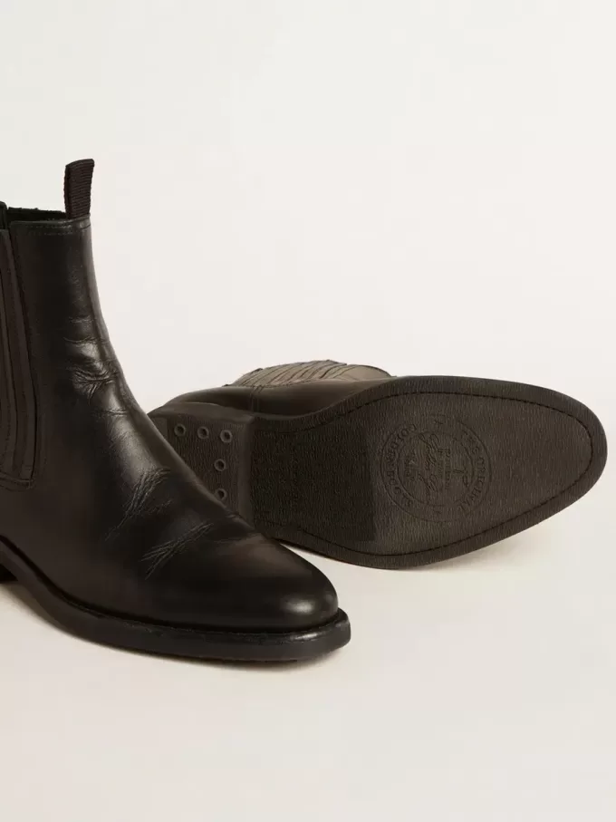 Botas Chelsea para hombre en piel negra