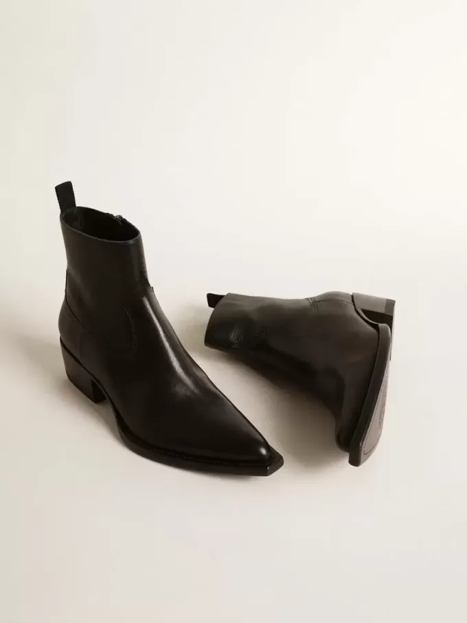 Botas Debbie bajas para hombre en piel negra