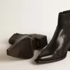 Botas Debbie bajas para hombre en piel negra