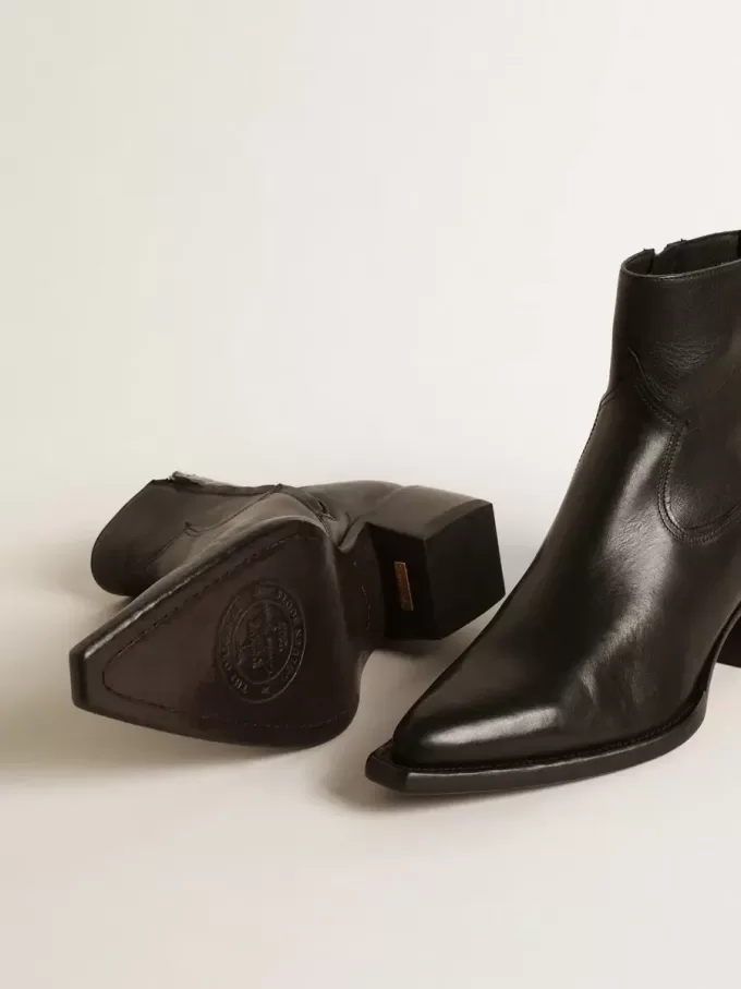 Botas Debbie bajas para hombre en piel negra